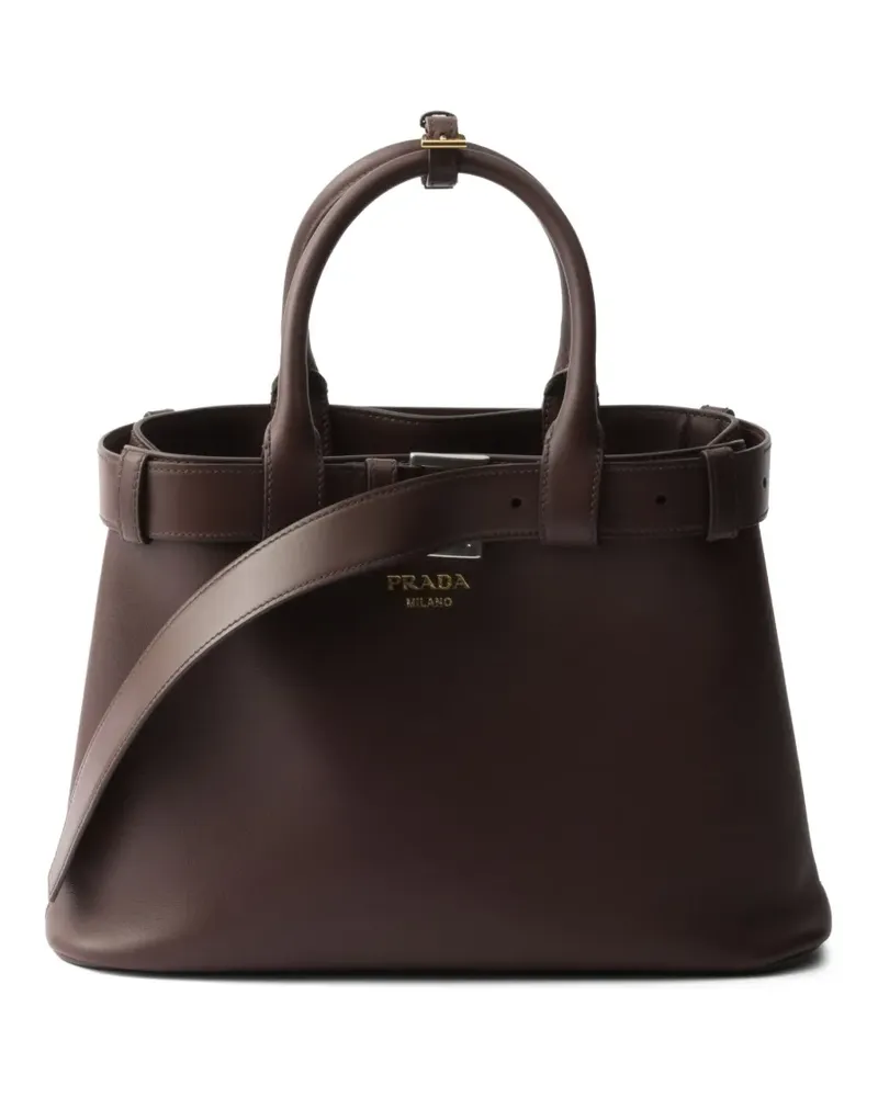 Prada Beuteltasche mit Schnalle - Braun Braun