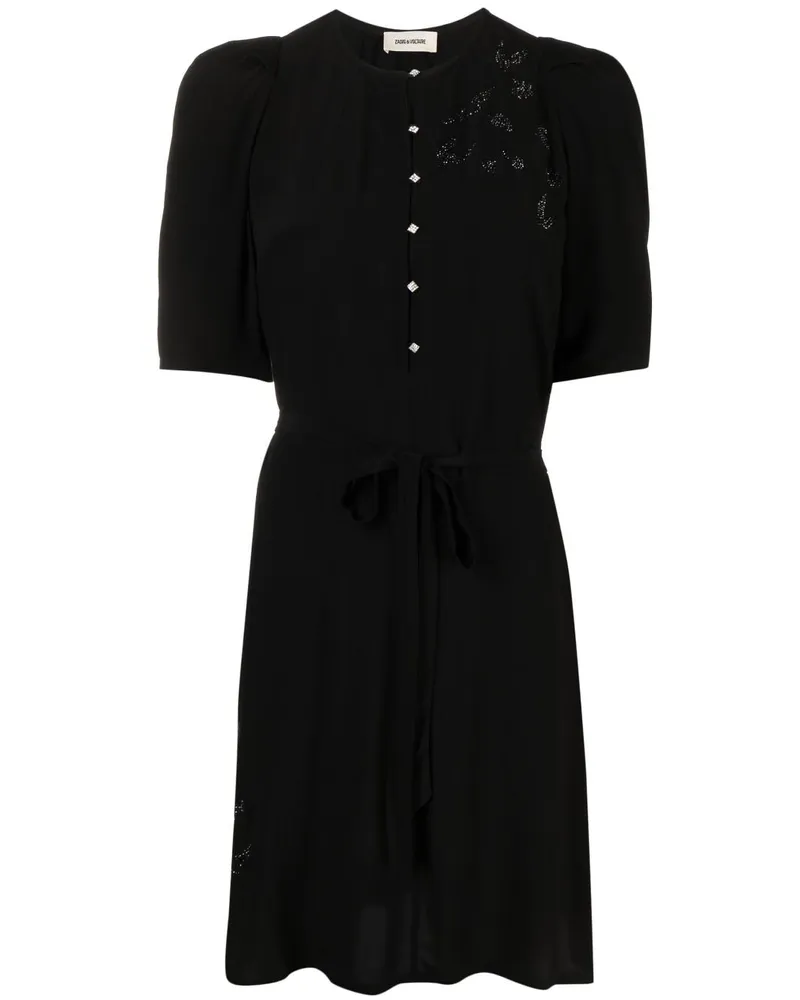 Zadig & Voltaire Minikleid mit Strass - Schwarz Schwarz