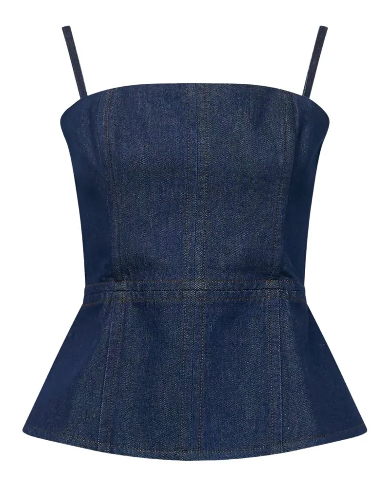 Rag & Bone Isabella denim top - Blau Blau