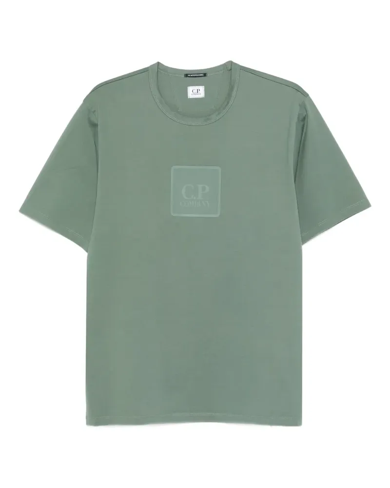 C.P. Company T-Shirt mit eckigem Logo - Grün Grün