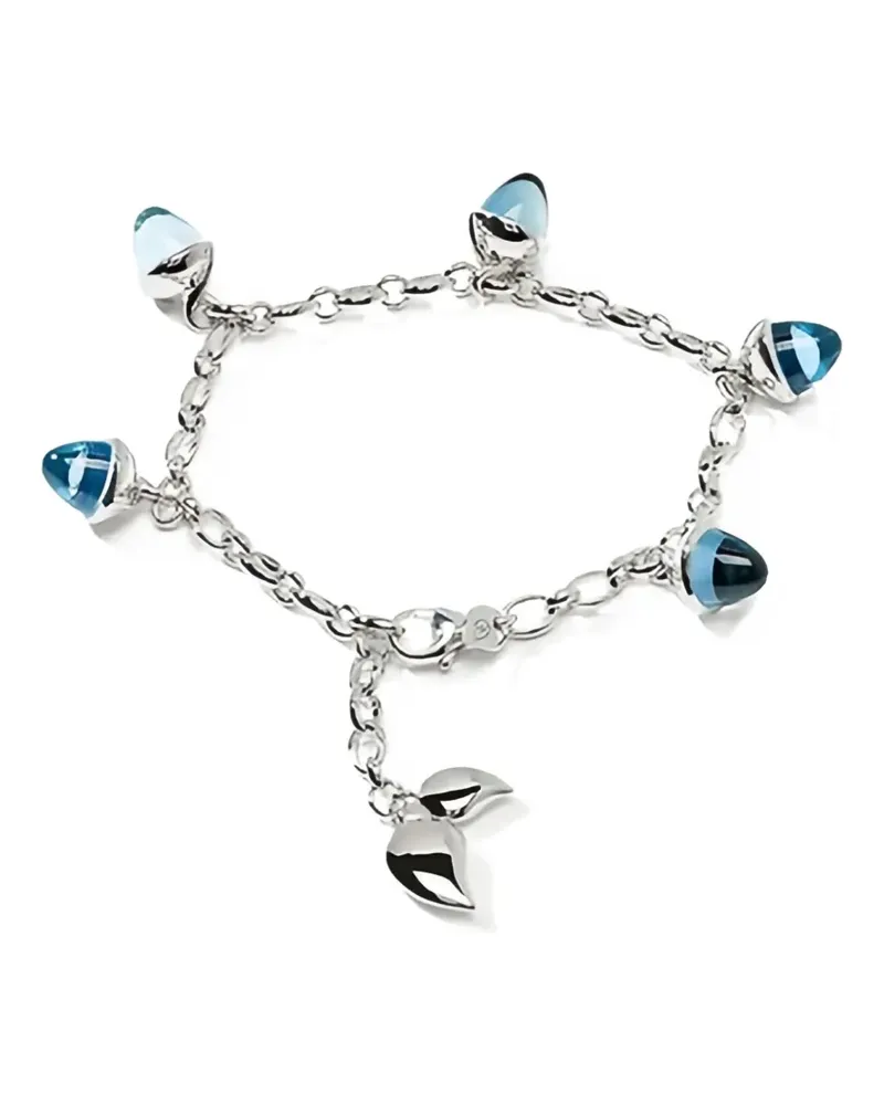 TAMARA COMOLLI 18kt white gold Mikado Flamenco topaz bracelet - Silber Silber