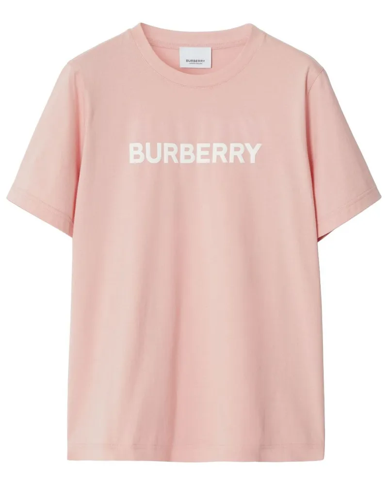 Burberry T-Shirt mit Logo-Print Rosa