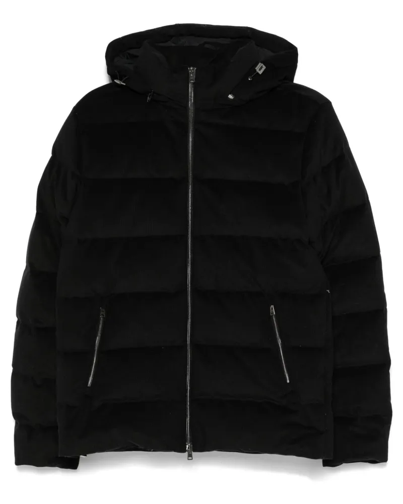 Herno Klassische Cordjacke - Schwarz Schwarz