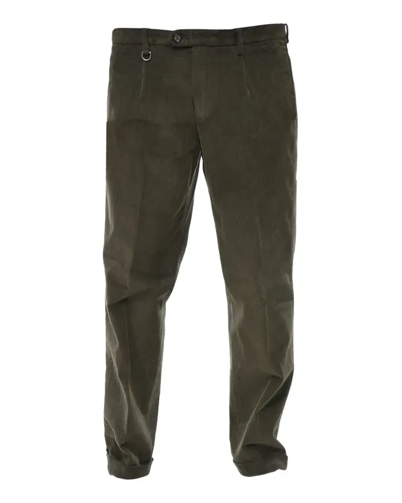 Paolo Pecora Milano Cordhose mit Falten - Grün Grün