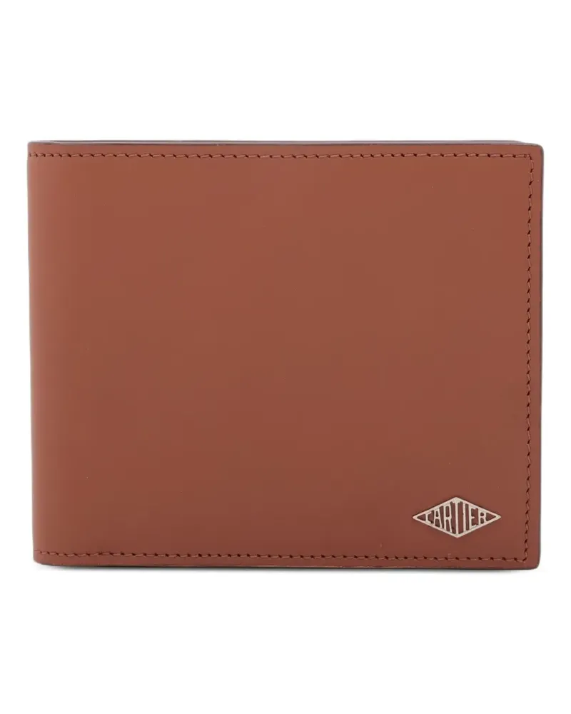 Cartier 2010-2020s Portemonnaie mit Logo-Schild - Braun Braun