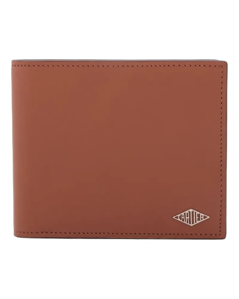 Cartier 2010-2020s Portemonnaie mit Logo-Schild - Braun Braun