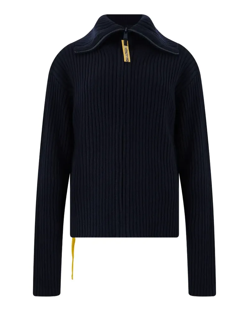 Fendi Gerippter Cardigan mit Reißverschluss - Blau Blau