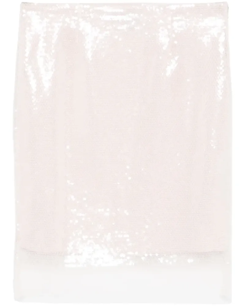 ROTATE Birger Christensen Minirock mit Pailletten - Rosa Rosa