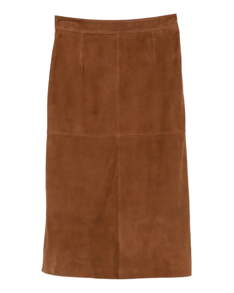 MARELLA Midirock aus Wildleder - Braun Braun