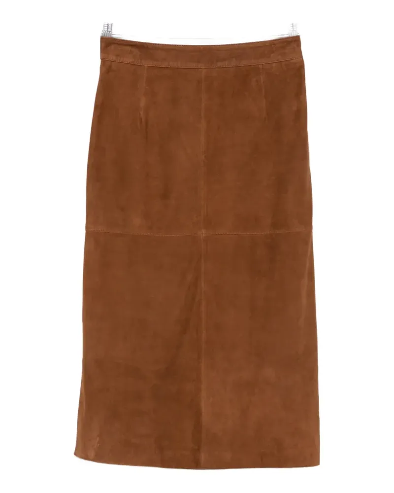 MARELLA Midirock aus Wildleder - Braun Braun