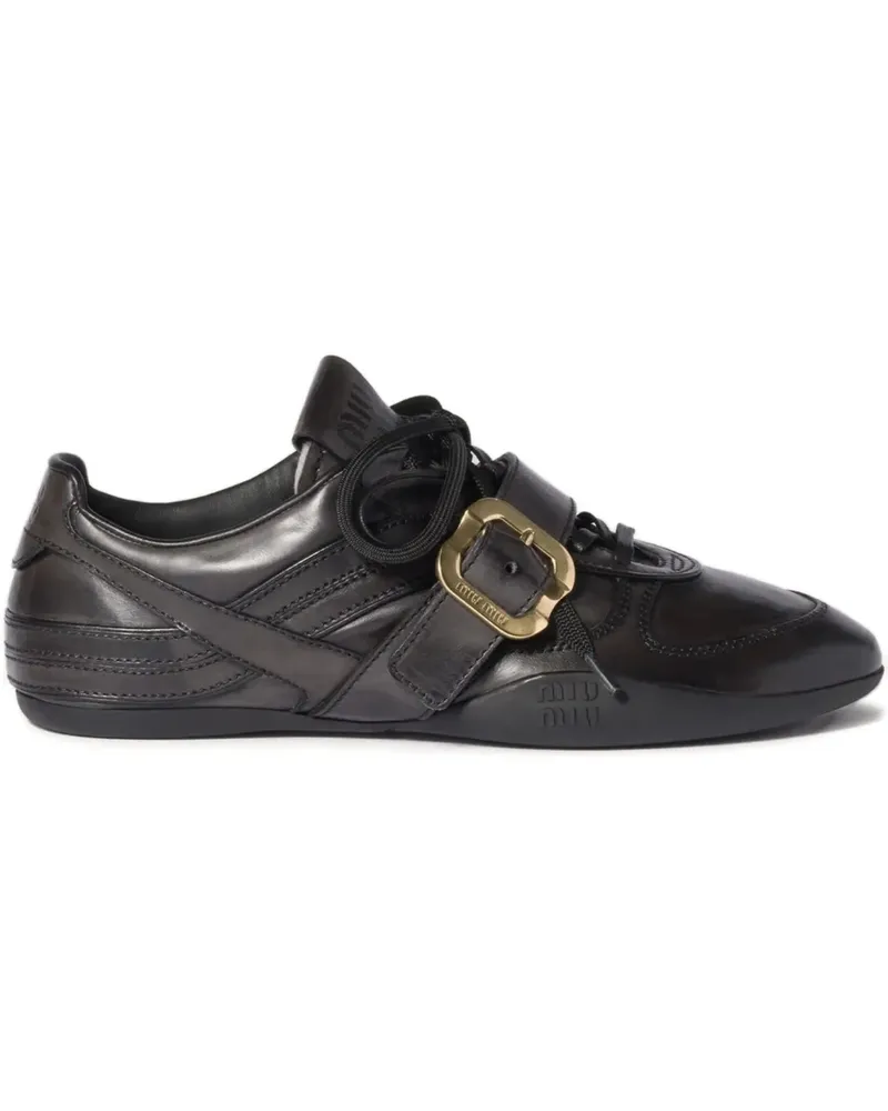 Miu Miu Sneakers mit Schnallenriemen - Schwarz Schwarz