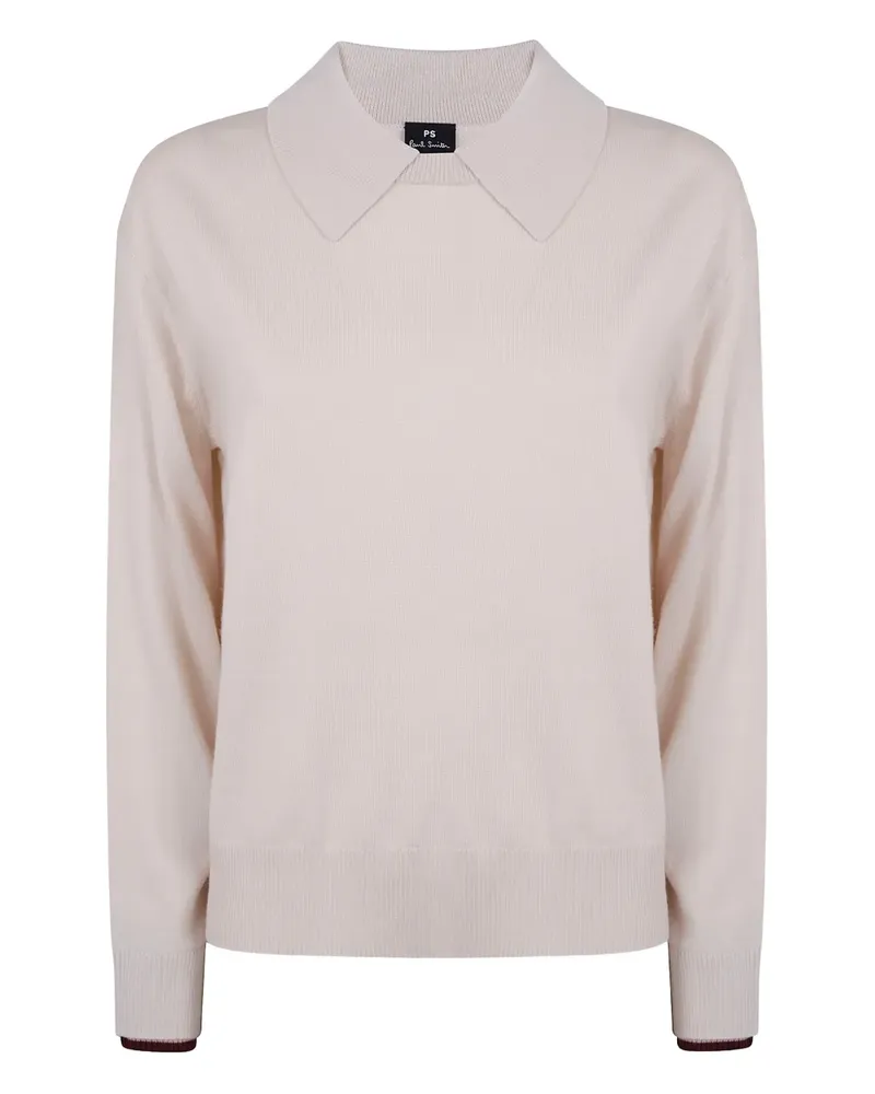 Paul Smith Pullover mit Poloshirtkragen - Nude Nude