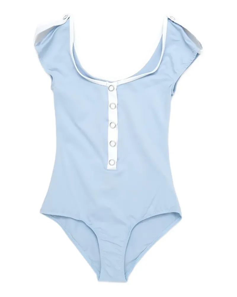 GIMAGUAS Ale eyelet-embellished swimsuit - Blau Blau