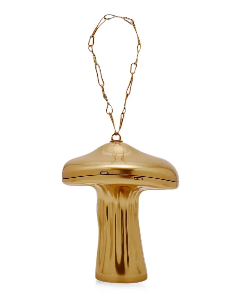 Cult Gaia Fungo mushroom-shaped clutch bag - Gold Gold