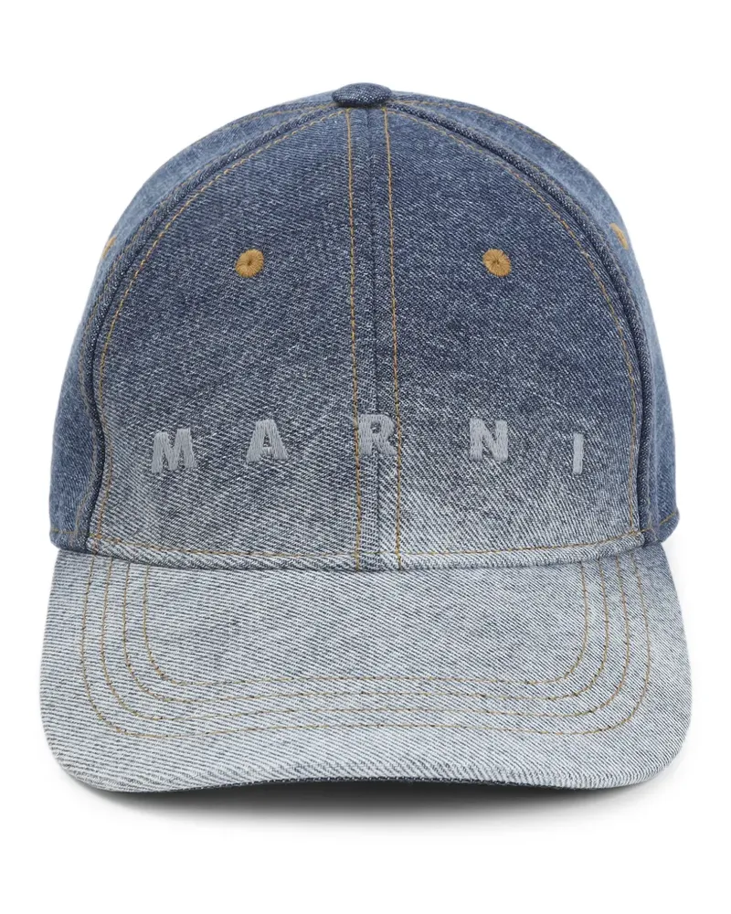 Marni Ultramarine Mütze mit Logo - Blau Blau