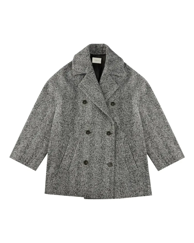 Slowear Cabanjacke mit Fischgrätenmuster - Grau Grau