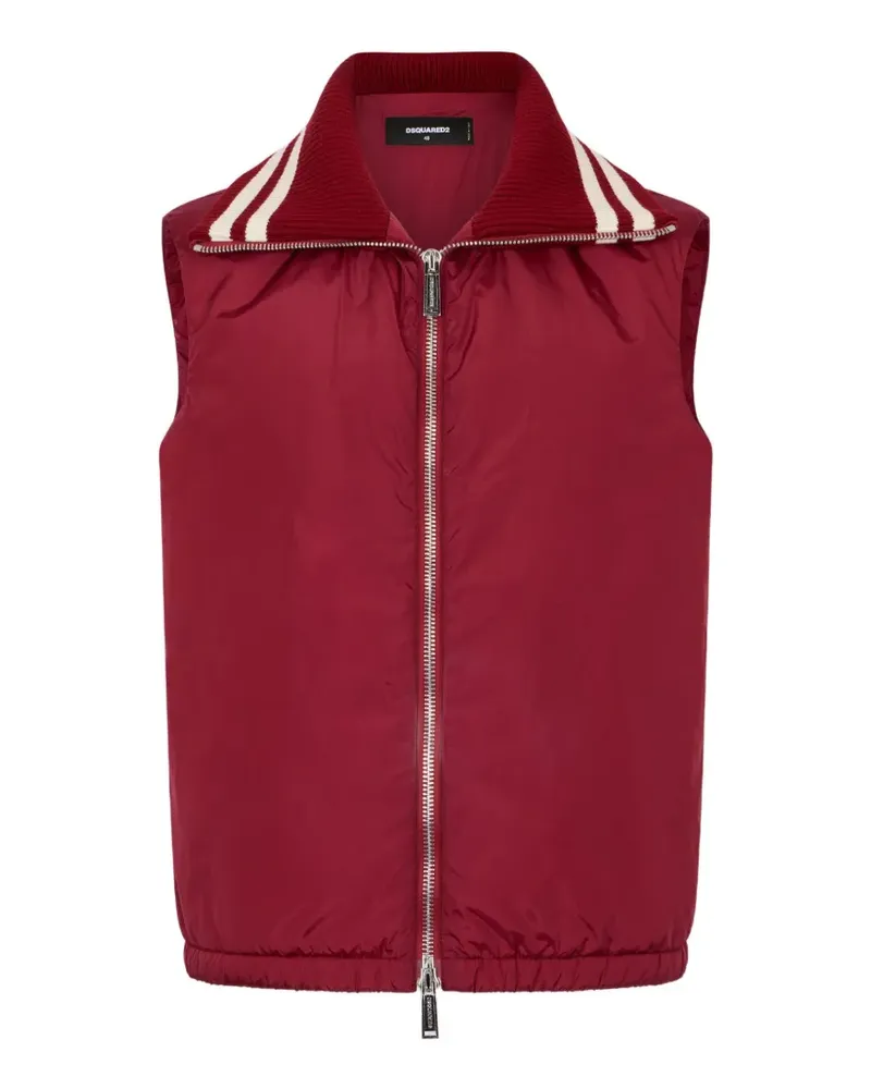 Dsquared2 Weste mit Streifendetails - Rot Rot