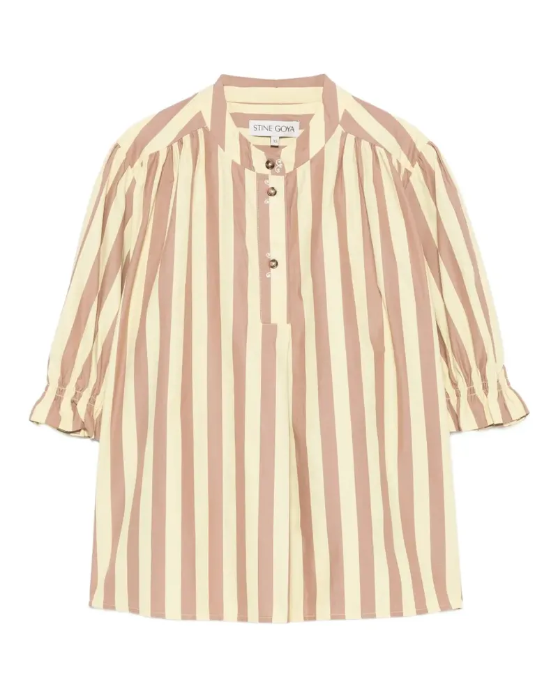 Stine Goya vertical-stripe blouse - Gelb Gelb