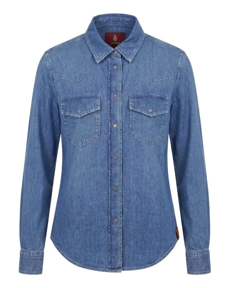 Dondup Jeanshemd im Western-Look - Blau Blau