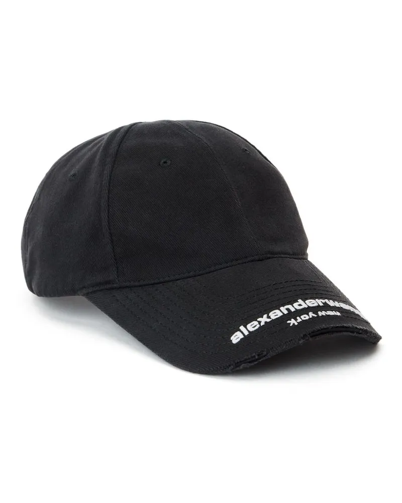Alexander Wang Baseballkappe mit Logo - Schwarz Schwarz