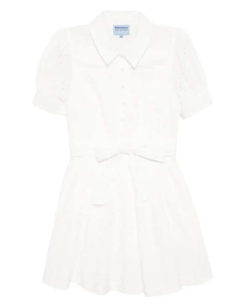 Reformation Loonette Kleid - Weiß Weiß