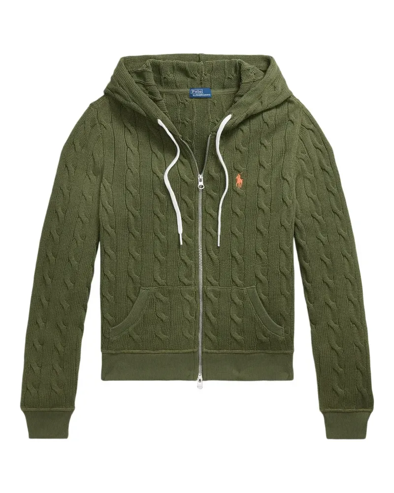 Ralph Lauren cable-knit hoodie - Grün Grün