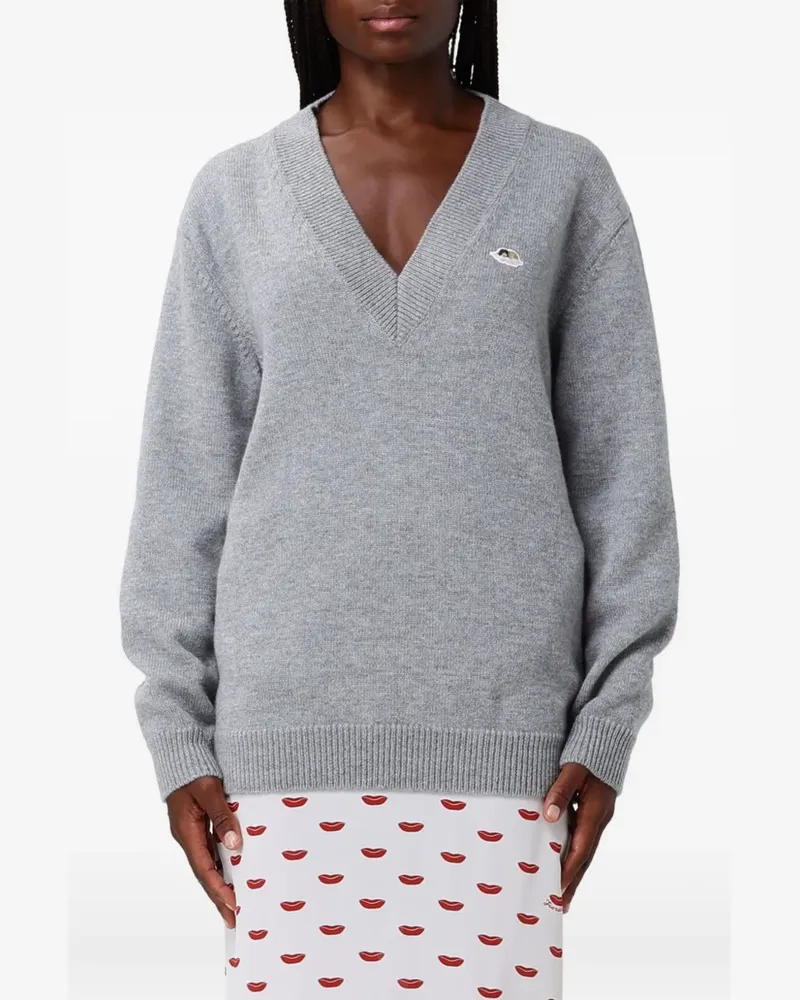 Fiorucci Pullover mit Engel-Patch - Grau Grau