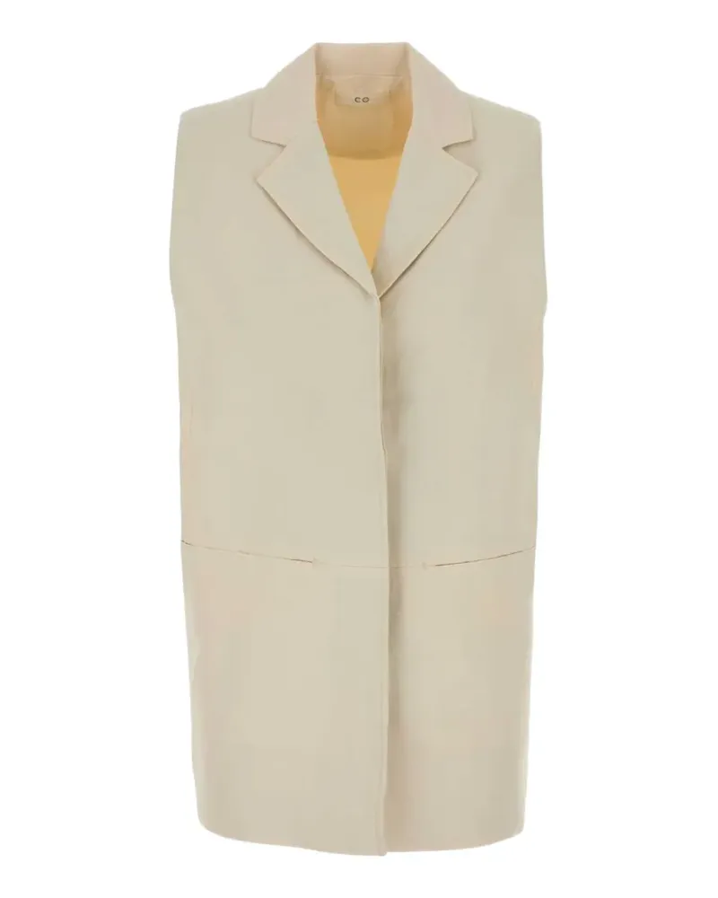 Co notch-lapel sleeveless jacket - Nude Nude