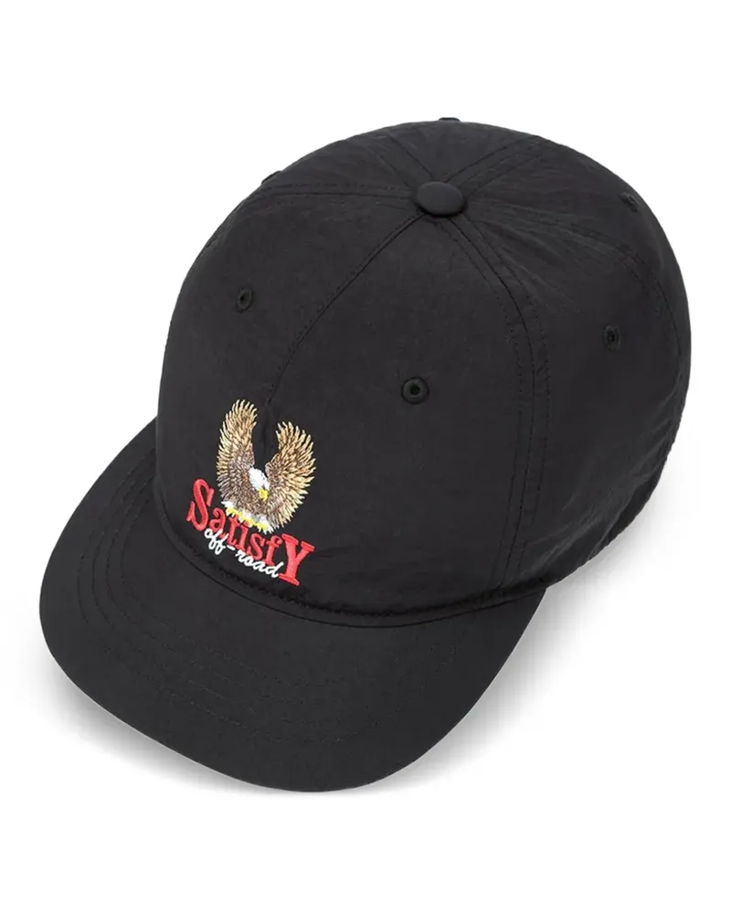Satisfy FliteSilk eagle-embroidered cap - Schwarz Schwarz