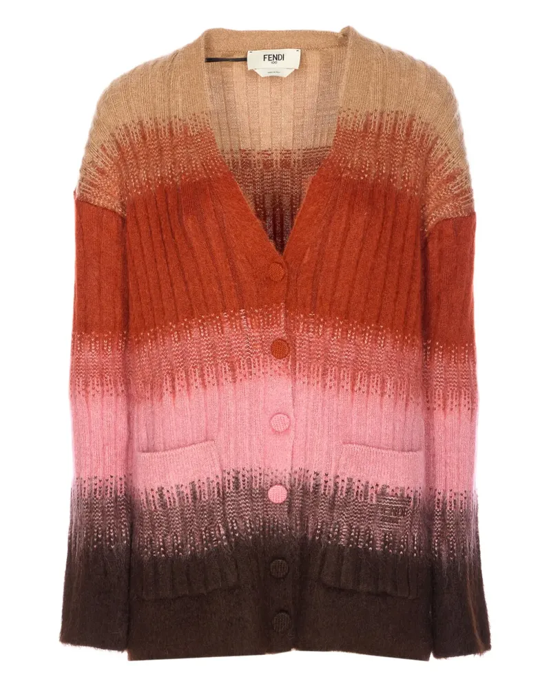 Fendi long-sleeve cardigan - Braun Braun