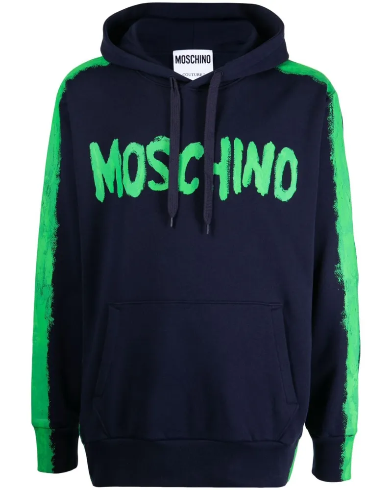 Moschino Hoodie mit Logo-Print - Blau Blau