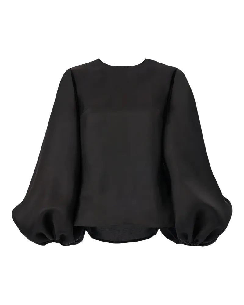 Carolina Herrera New York Bluse mit Puffärmeln - Schwarz Schwarz