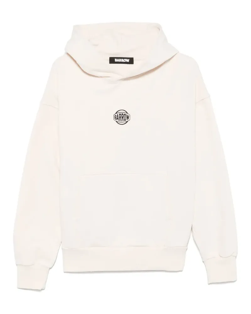 BARROW Hoodie mit gummiertem Logo - Nude Nude