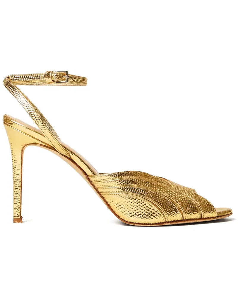 Twin-Set Sandalen mit Knöchelriemen 100mm - Gelb Gelb