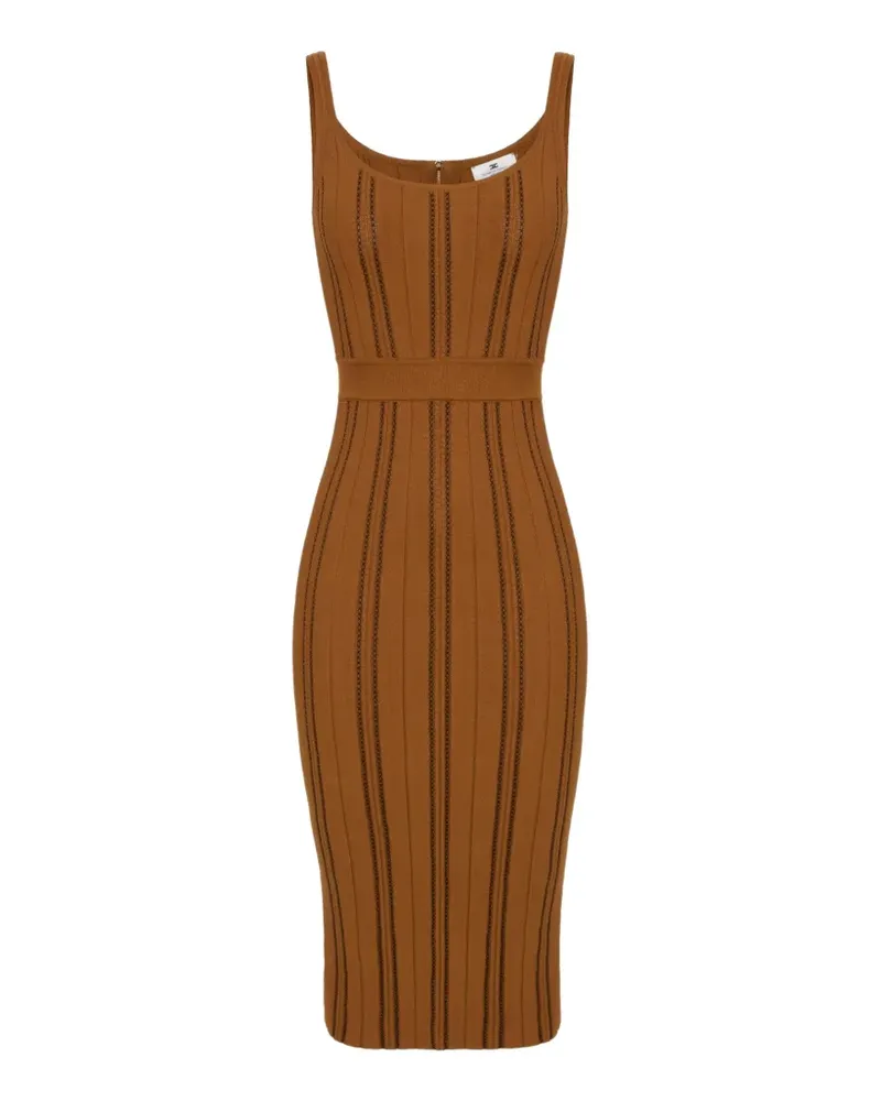 Elisabetta Franchi Origami-Kleid aus Strick - Braun Braun