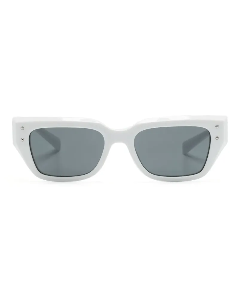 Dolce & Gabbana Sonnenbrille mit eckigem Gestell - Weiß Weiß