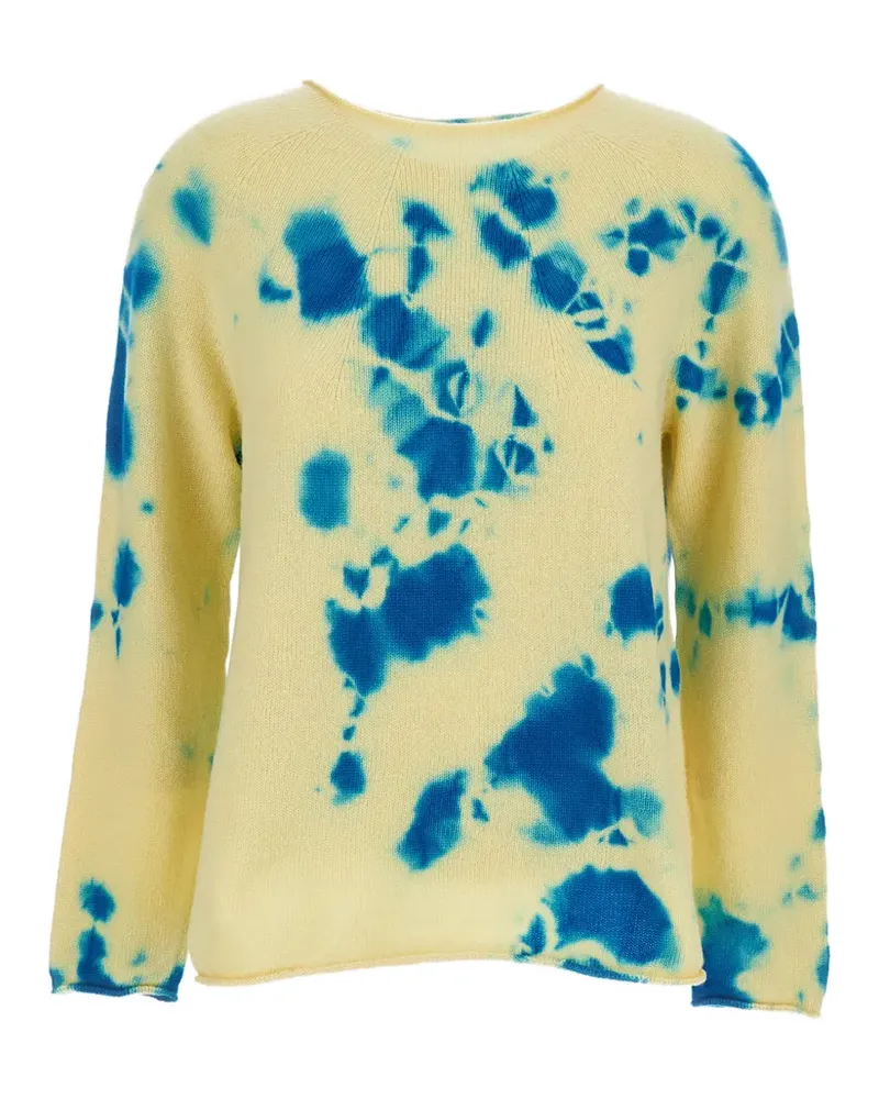 Suzusan Sweatshirt mit Batik-Print - Nude Nude