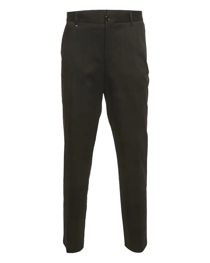 HUGO BOSS Hose aus Gabardine - Schwarz Schwarz