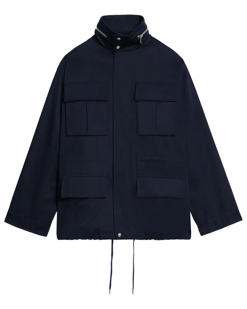 AMI Paris Jacke mit Reißverschluss - Blau Blau