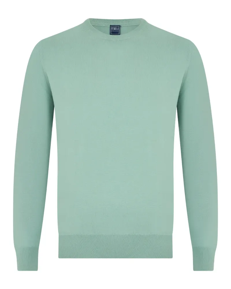 Fedeli cashmere long-sleeve sweater - Grün Grün