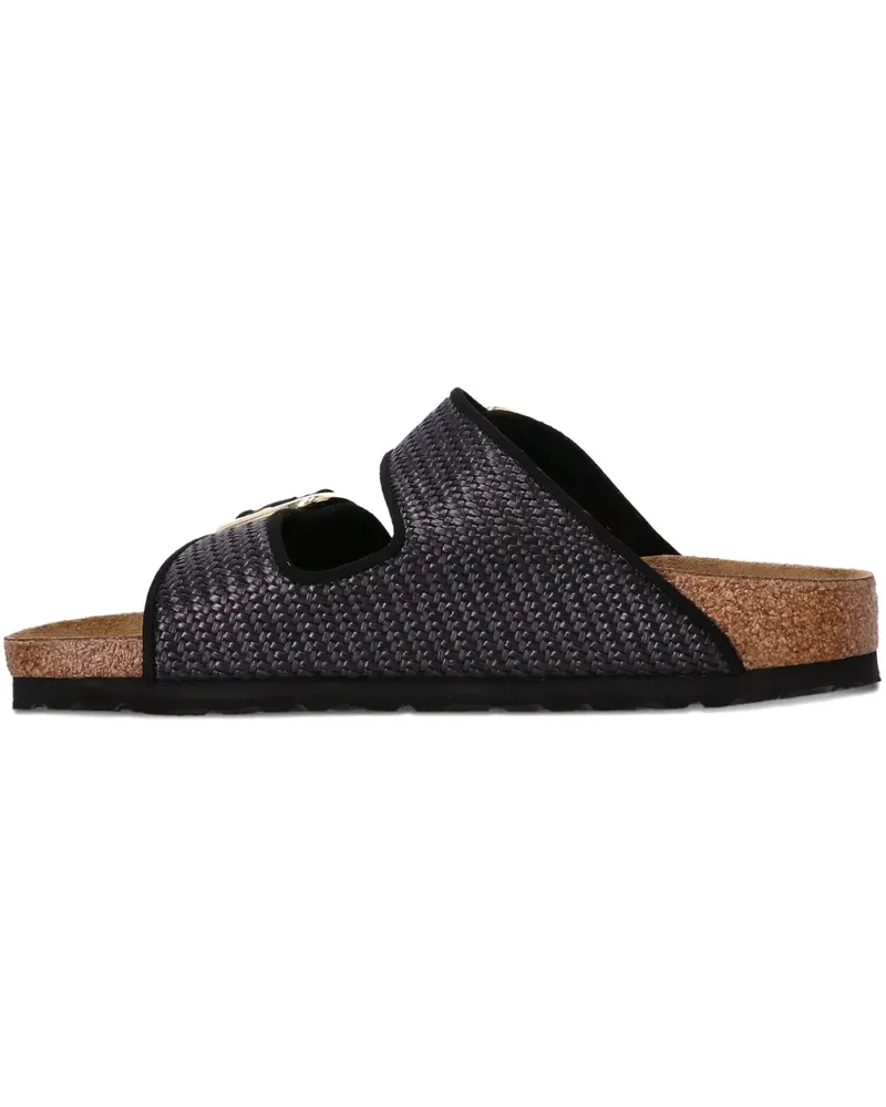 Birkenstock Gewebte Sandalen mit Schnallen - Schwarz Schwarz