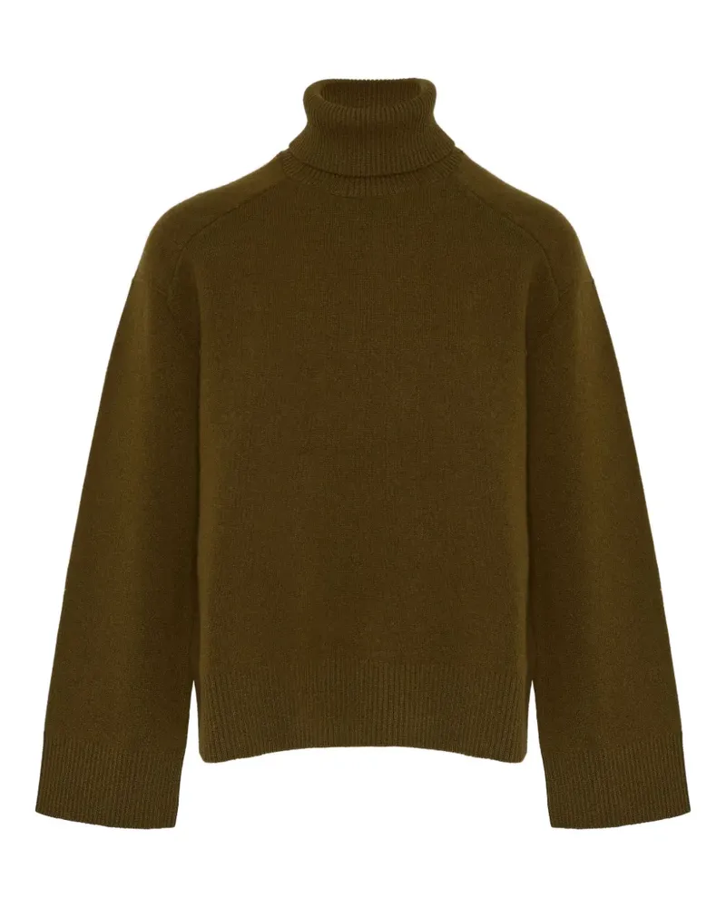 Yves Salomon Rollkragenpullover mit weiten Bündchen - Grün Grün