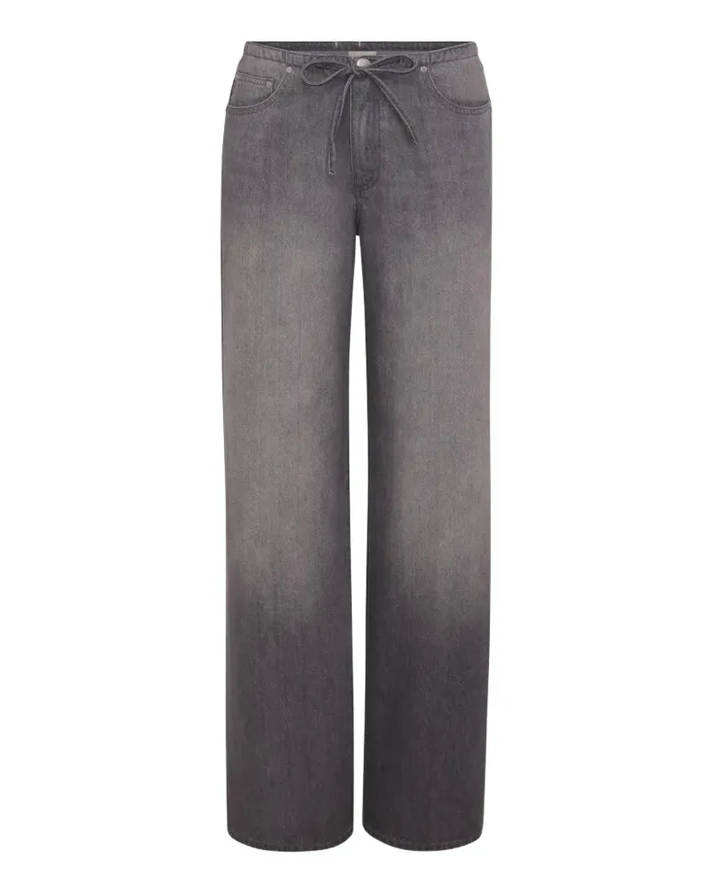 DL1961  Sienna Wide-Leg-Jeans mit Kordelzug - Grau Grau