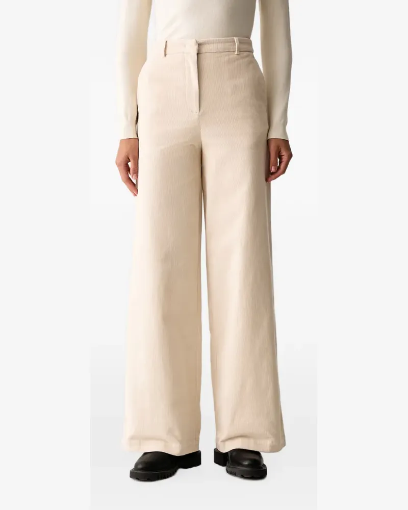 Colmar velvet palazzo pants - Nude Nude