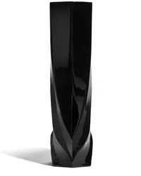 Zaha Hadid Design Große Braid Vase Schwarz