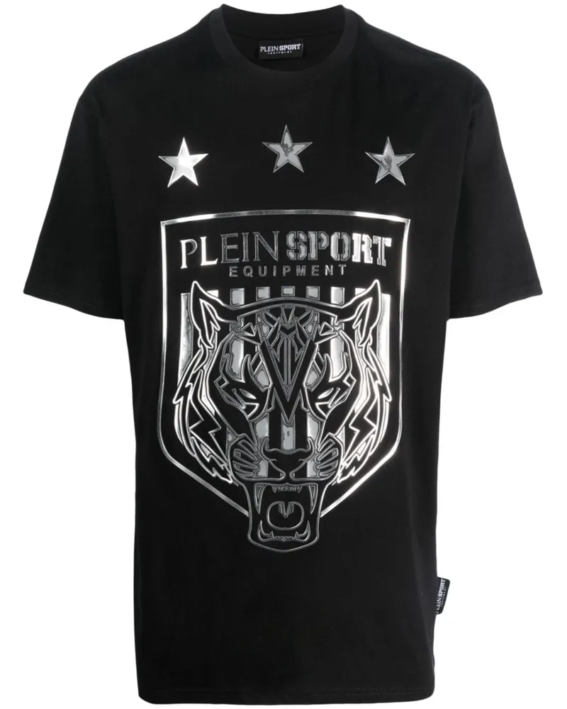 Philipp Plein Tiger Crest Edition T-Shirt Schwarz