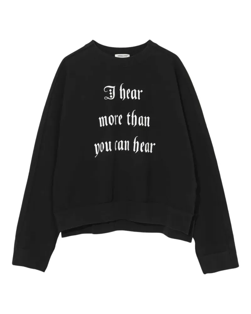 Undercover Sweatshirt mit Slogan-Print - Schwarz Schwarz