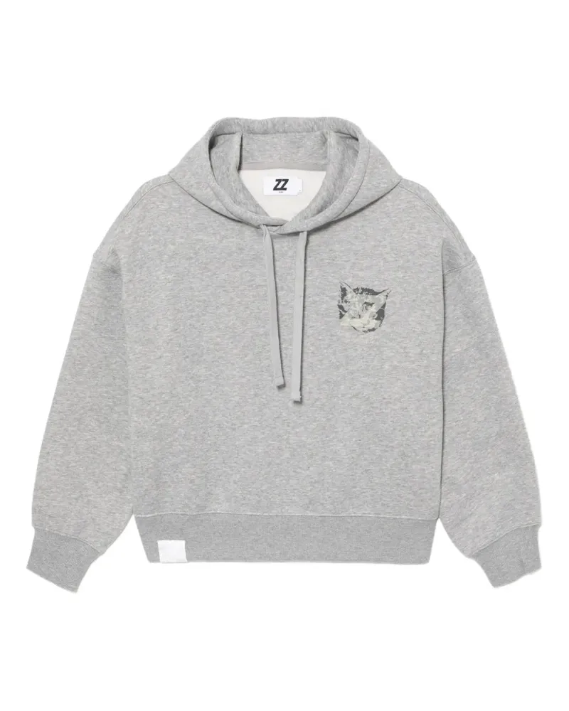 Izzue Hoodie mit grafischem Print - Grau Grau