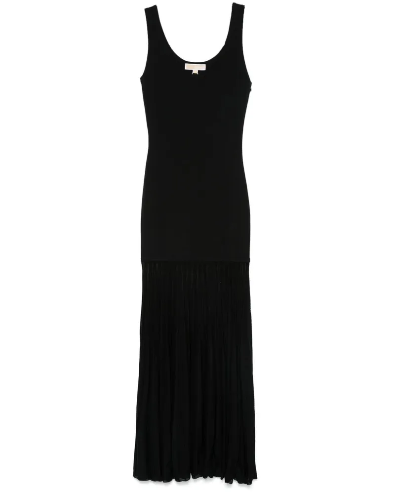 Michael Kors Maxikleid mit semi-transparenten Einsätzen - Schwarz Schwarz