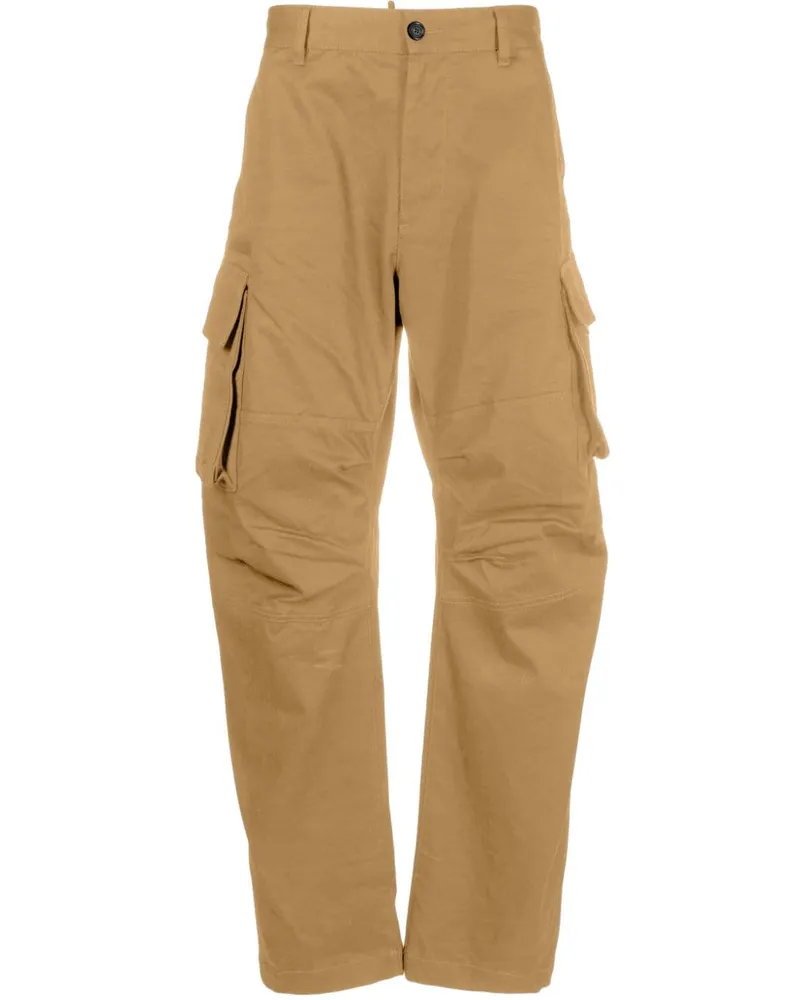 Dsquared2 Cargohose mit Logo-Patch - Nude Nude